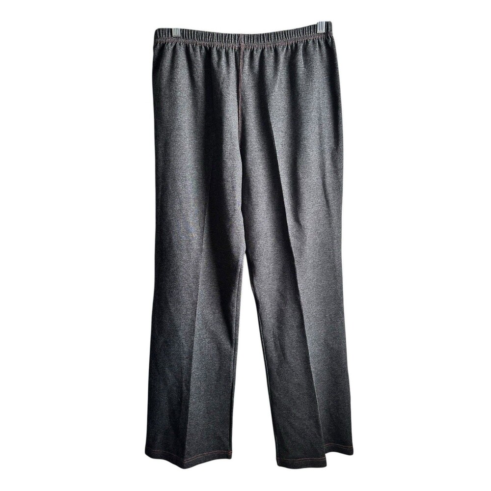 Bloomingdales Womens M Gray Dress Pants Stretch Straight Lightweight EUC